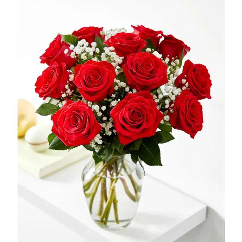 One Dozen Long Stemmed Red Roses