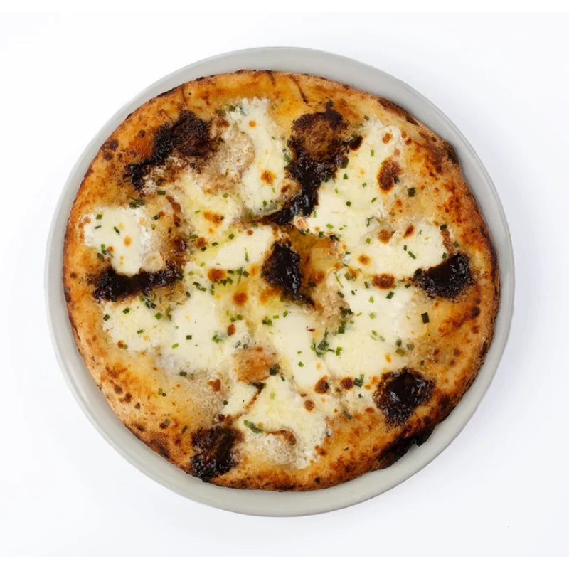BLACK GARLIC BURRATA CHEESE PIZZA