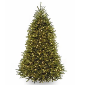 7.5 ft. Pre-Lit Dunhill Fir Tree with White Lights, Plug-In