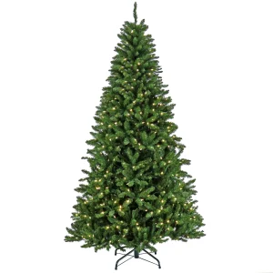 7.5 ft. Pre-Lit Crater Spruce Tree with LED Lights, Plug-In