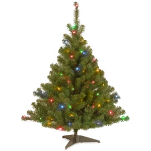 4 ft. Pre-Lit Kincaid Spruce Tree with Multicolor Lights