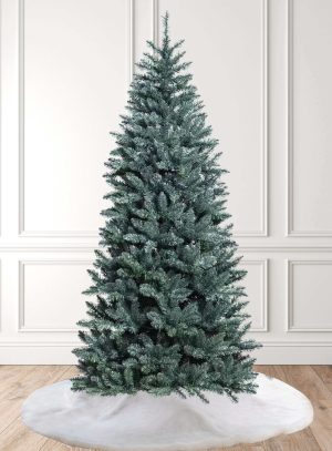 9' Tribeca Blue Spruce Slim Artificial Christmas Tree Unlit