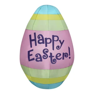 66 in. Inflatable Happy Easter Egg Decoration