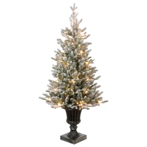 4 ft. Pre-Lit Iceland Fir Tree with Clear Lights, Plug-In