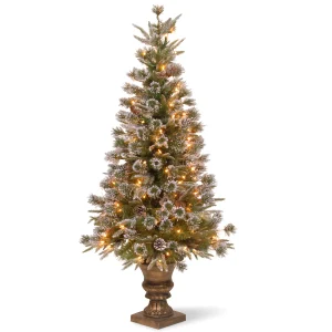 4 ft. Pre-Lit Liberty Pine Tree with Clear Lights, Plug-In