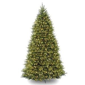 12 ft. Pre-Lit Dunhill Fir Tree with PowerConnect Dual Color LED Lights, Plug-In
