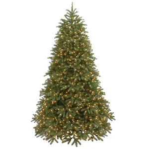 7.5 ft. Pre-Lit Jersey Fraser Fir Medium Tree with PowerConnect Dual Color LED Lights
